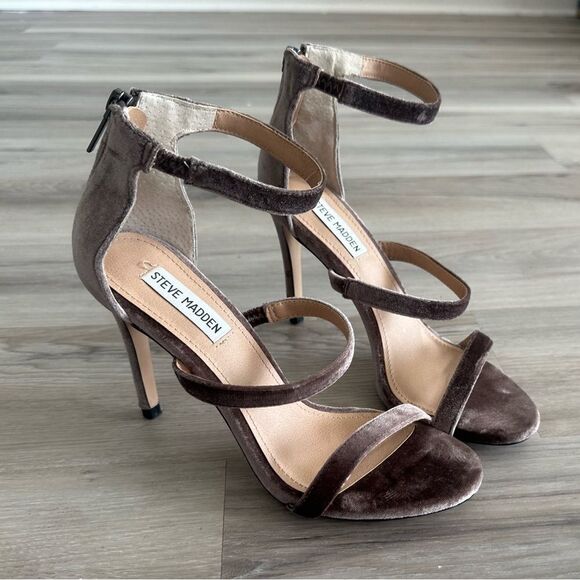 Steve Madden velvet champagne heels 8.5 - Picture 5 of 8